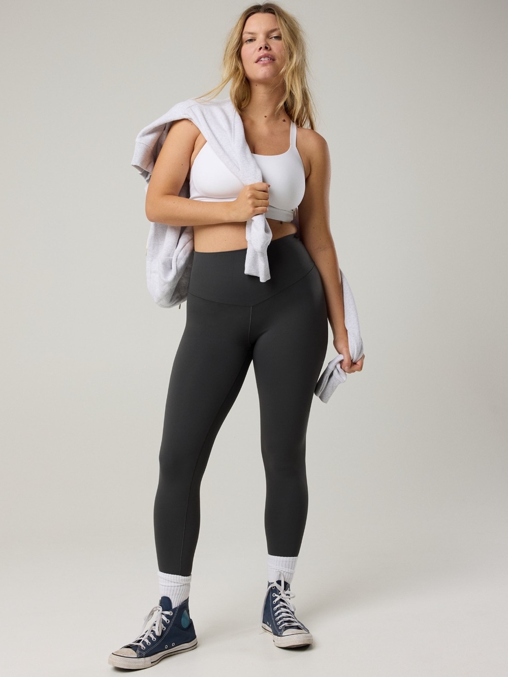 aerie Xtra High-Waist legging in smoked gray size large